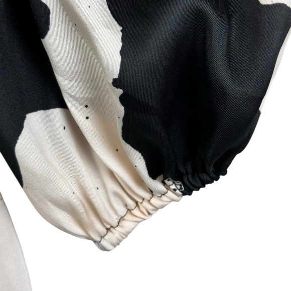 Alexis X Target Dress Puff Sleeve Tiered Ruffle Abstract Mini Size XXS - Picture 7 of 9